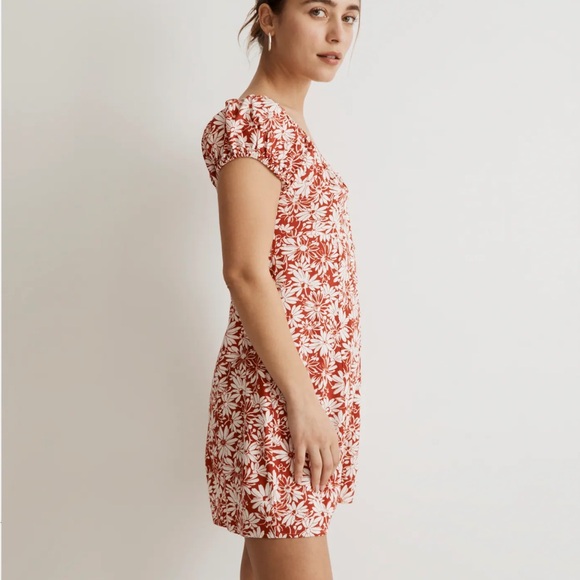 Madewell Margie Mini Dress Abstract Floral Size 12 - Picture 2 of 11